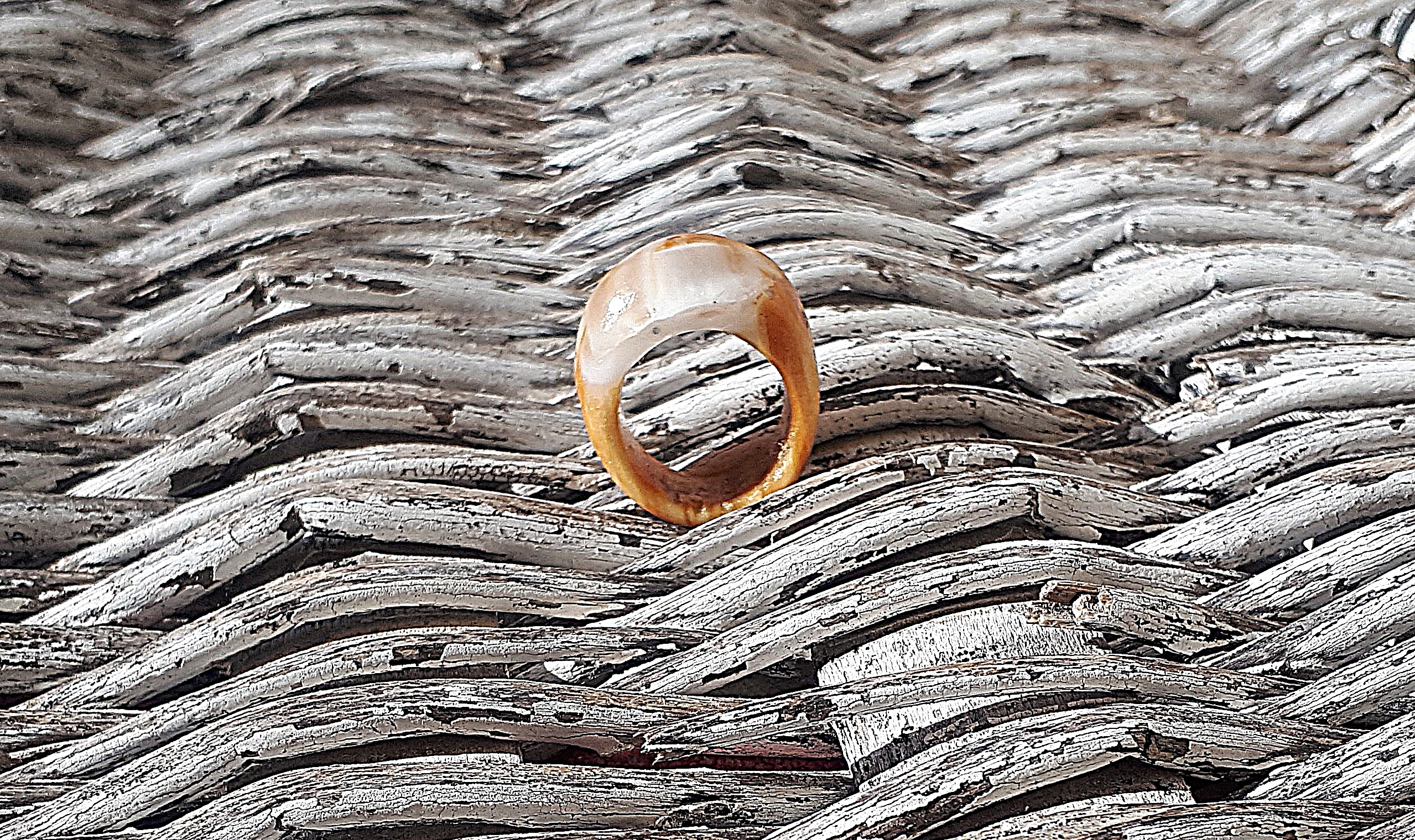 BlancoNieve anillo resina madera anillo resina madera blanco nieve